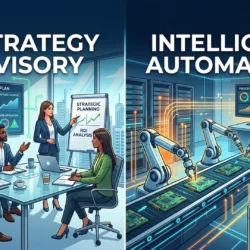 AI strategy advisory vs Intelligent automation