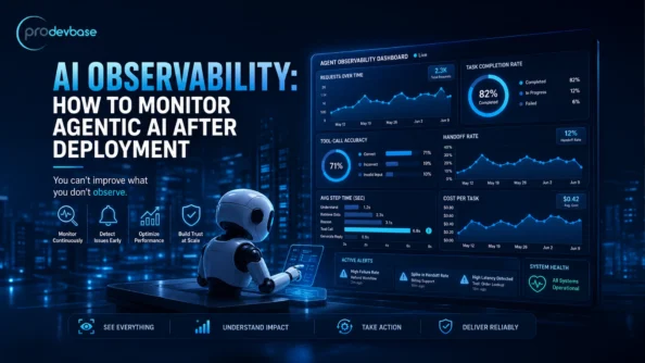 AI observability dashboard for monitoring agentic AI